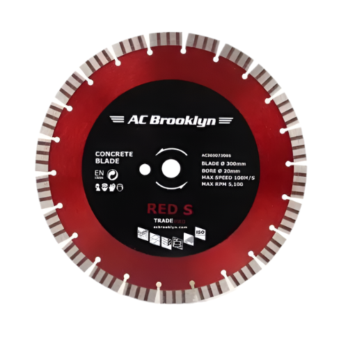 AC Brooklyn 12" Ultra Concrete Diamond Consaw Blade 300mm x 20mm Bore (Pack of 4)
