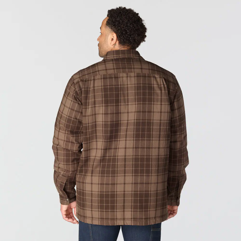 Hubbard Plaid Shirt Jacket Dark Clove