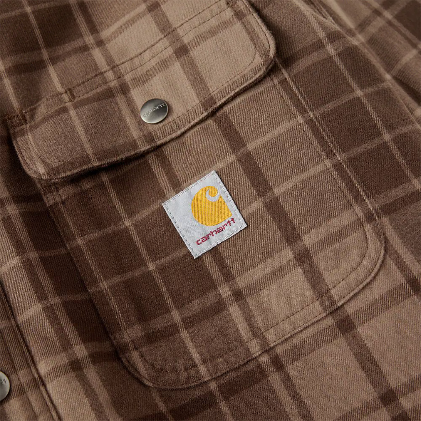 Hubbard Plaid Shirt Jacket Dark Clove