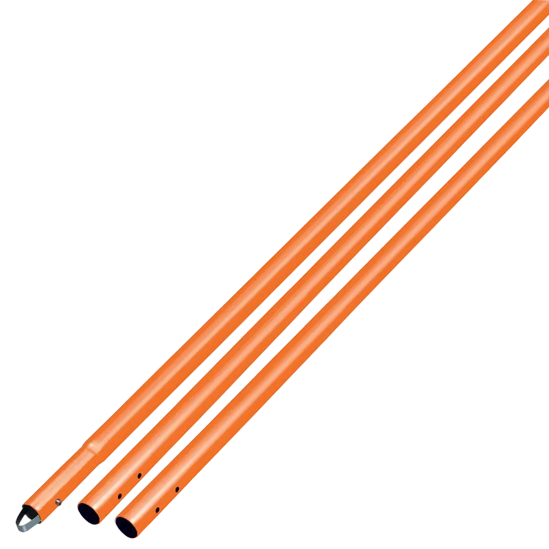 Kraft Orange Powder Coated Aluminum Swaged Button Handle - 1-3/4" Diameter (Pack of 3)