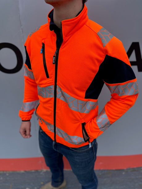 SYNQ® Sioen Orange/Navy Midlight Hi-Vis Midlayer Jacket
