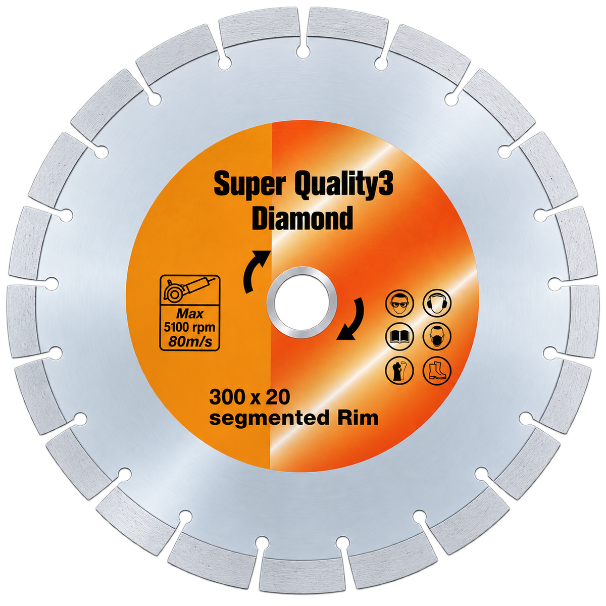 Super Quality SQ3 Diamond Blade 300 X 20mm Single (Pack of 10)