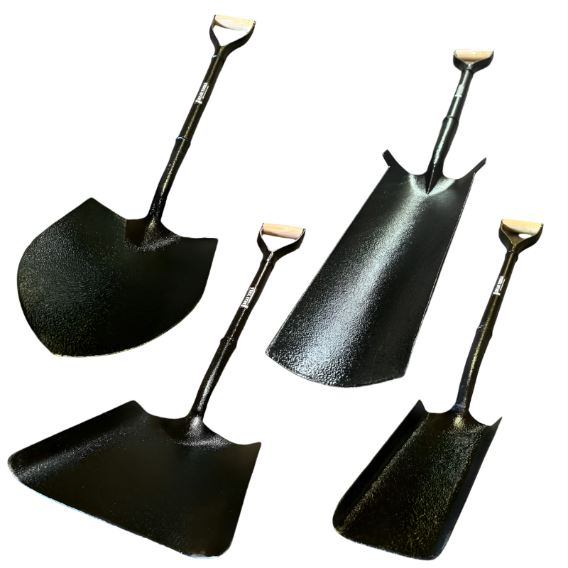 Pack of 4 Bear All-Steel Solid Socket Shovels