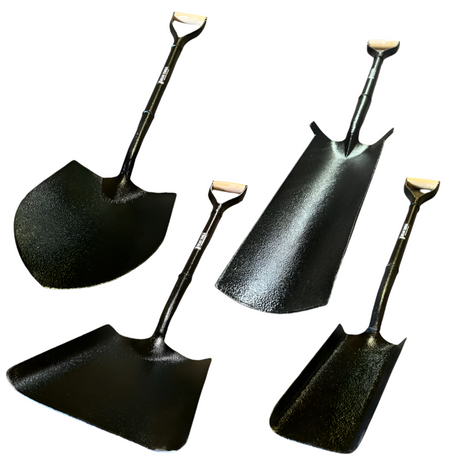 Pack of 4 Bear All-Steel Solid Socket Shovels