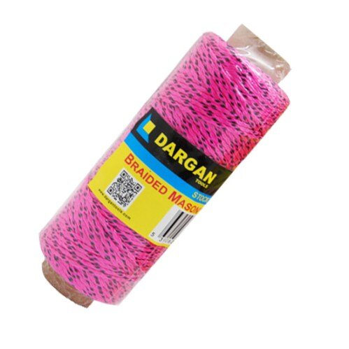 Dargan Pink Nylon Florescent Braided Builders Line (350 ft)