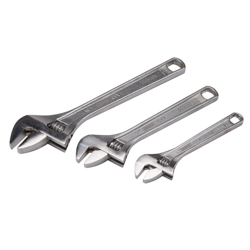 Draper Adjustable Wrench Set (3 Piece)