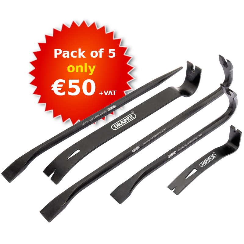 Draper Wrecking Bar Set (5 Piece)