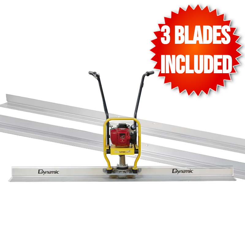 Dynamic Vibrating Screed VS-25B Honda GX35 Engine with 1m, 2m and 3m Blades