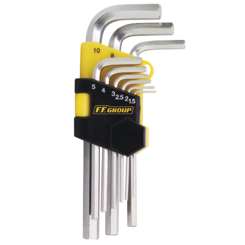 FF Group Long Hex Key Set (9 pieces) Toolman Limited
