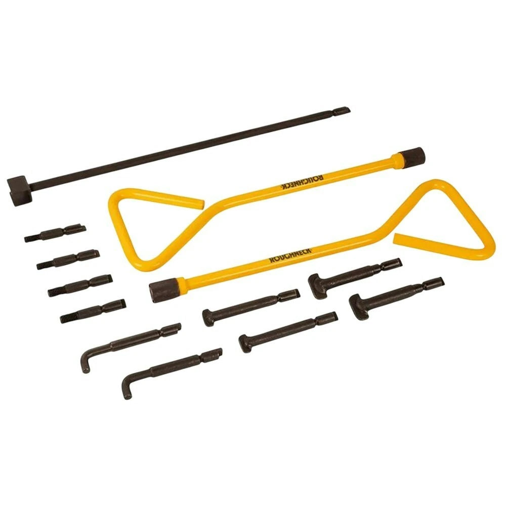 Roughneck Universal Manhole Key Kit – 13 Piece