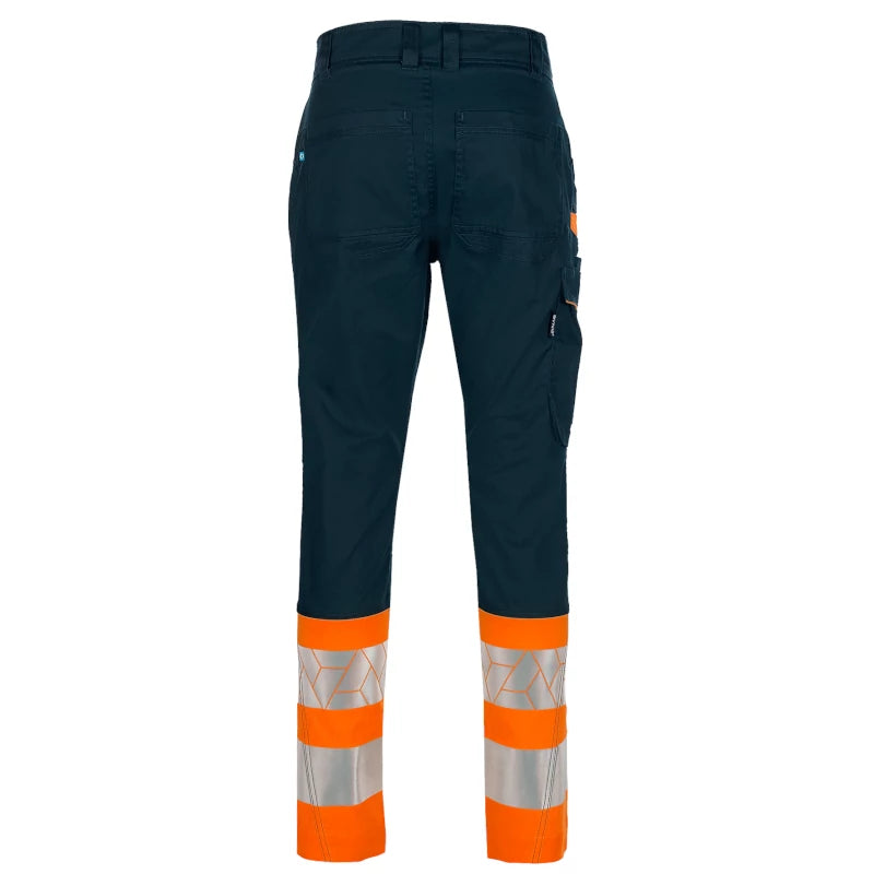 SYNQ® Sioen Showup Orange/Navy Service Trousers, High-Vis