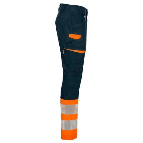 SYNQ® Sioen Showup Orange/Navy Service Trousers, High-Vis