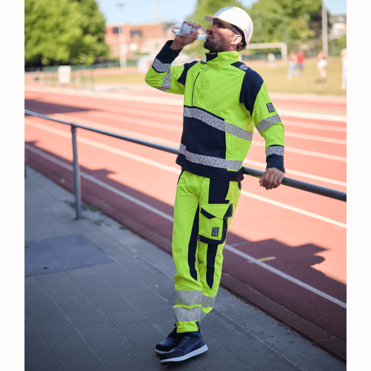 Sioen Vanout ECO high-vis work jacket, stretch zones, ARC protection (APC1)