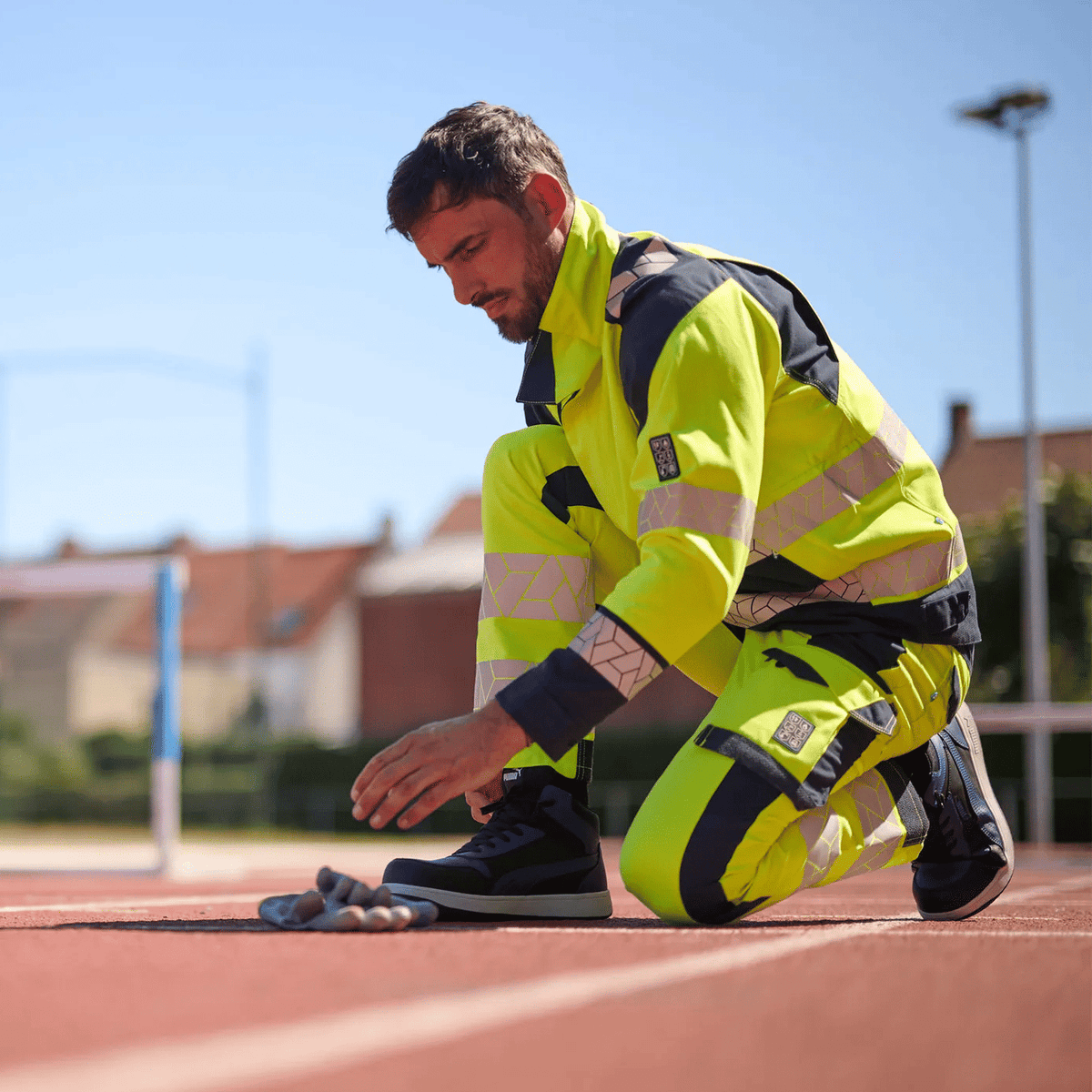 Sioen Vanout ECO high-vis work jacket, stretch zones, ARC protection (APC1)
