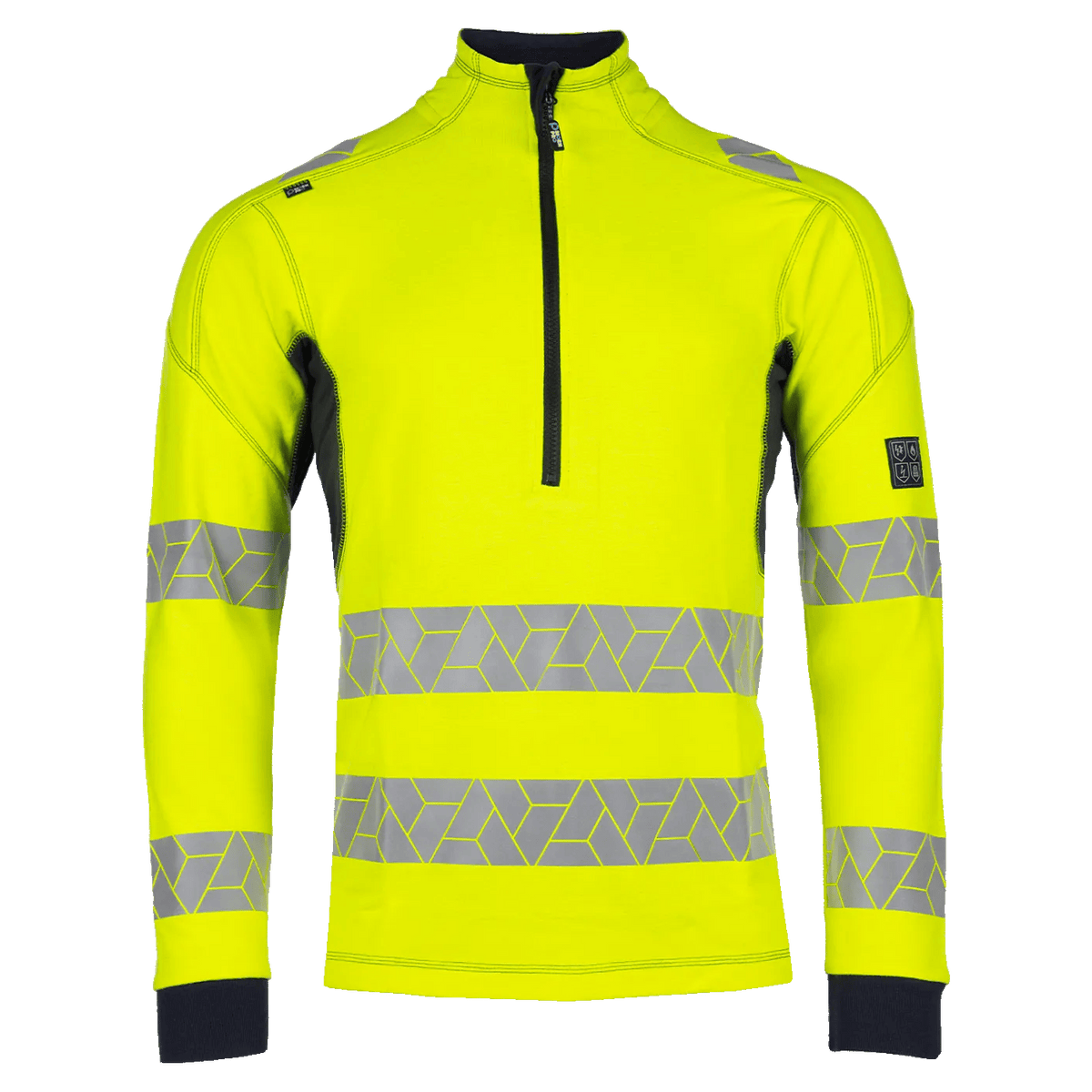 Sioen Nilsan ECO high-vis sweatshirt, half zip, ARC protection (APC1)