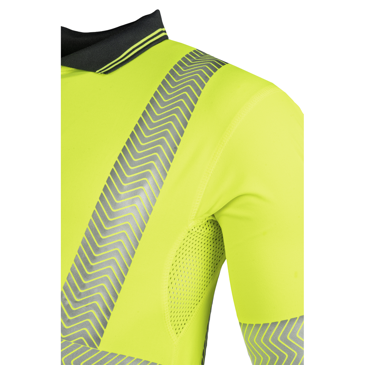 SIOEN Hi-Vis Yellow Polo Shirt Long Sleeve Casbas