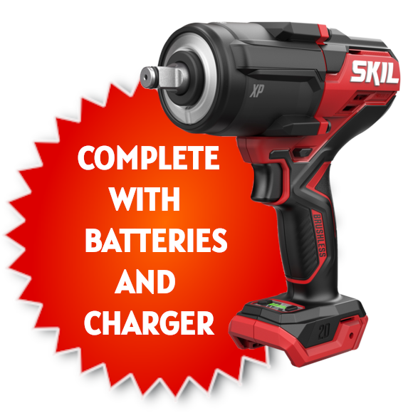 SKIL Brushless Cordless Impact Wrench Kit