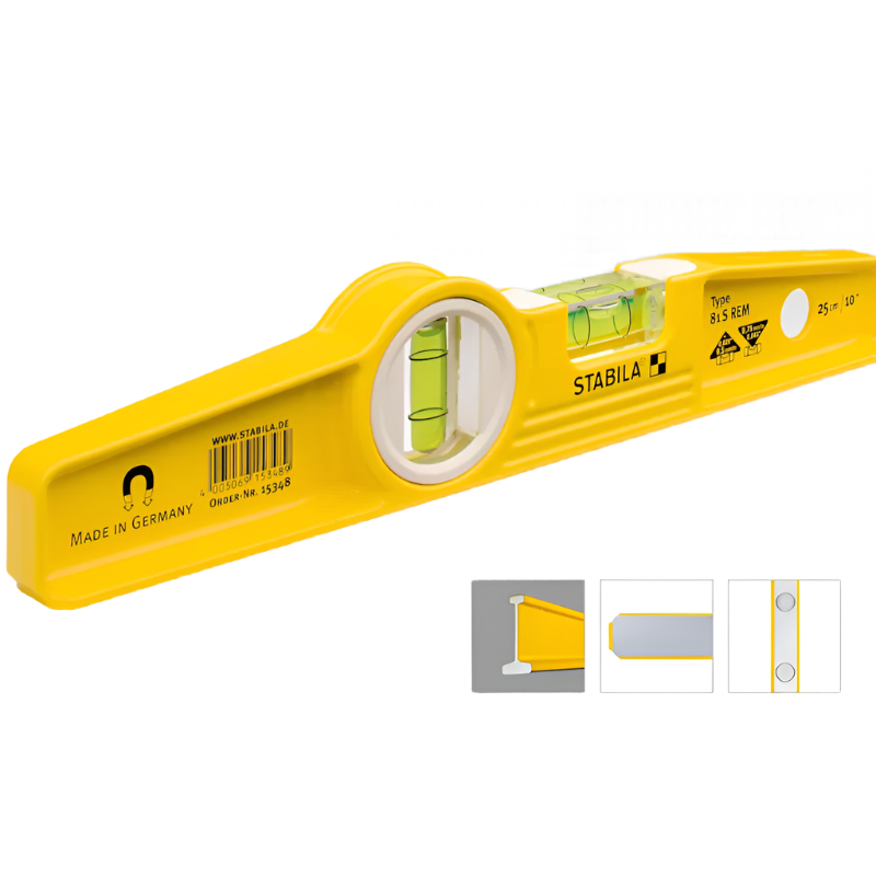 Stabila Type 81 S REM Torpedo Spirit Level (25cm)