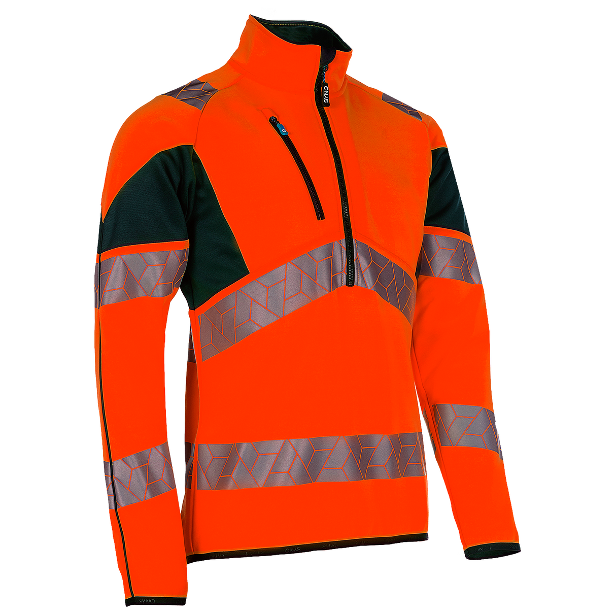 SYNQ® Wellit Orange Hi-Vis Sweatshirt Half-Zip