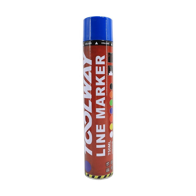 Toolway 750ML Blue Line-Marking Spray Paint (Box Of 12)