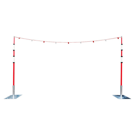 Goalposts Height Restriction Barriers with Steel Base & Bunting