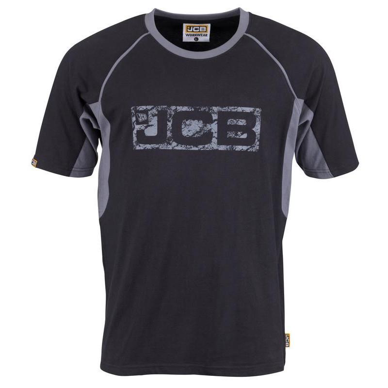 JCB BLACK/GREY TRADE T-SHIRT