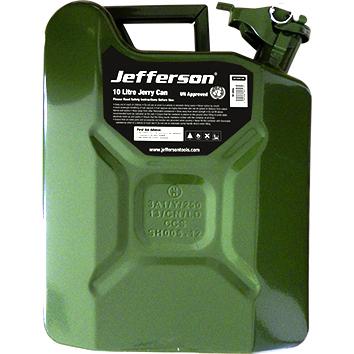 Jefferson 10 Litre Green Jerry Can