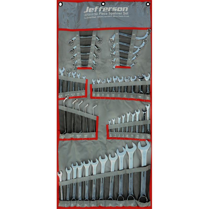 Jefferson 50-Piece Combination Spanner Set