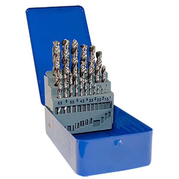 Jefferson HSS Fully Ground 25 Piece Drill Bit Set