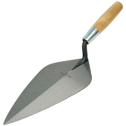 MARSHALLTOWN BRICK TROWEL WIDE LONDON PATTERN 12” X 5¾” - WOOD HANDLE