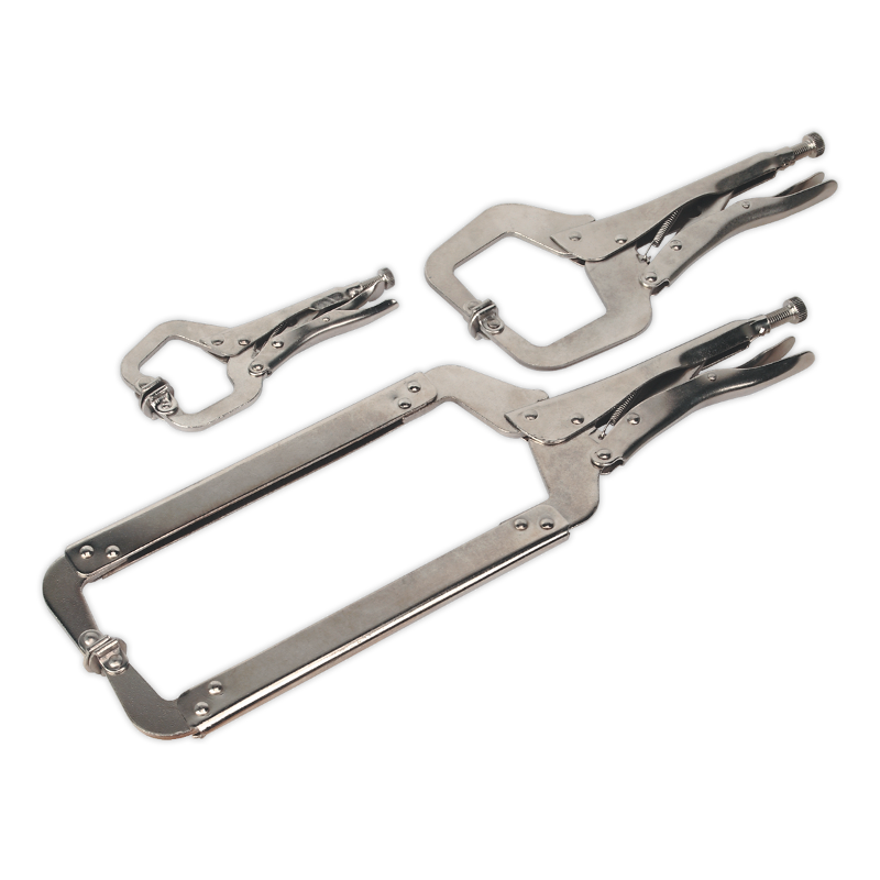 Sealey Locking 'C' Clamp Set 3pc