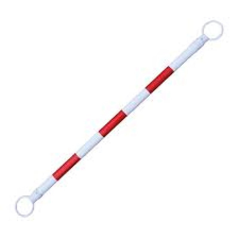 Cone Pole for Traffic Cones/Barriers - Red / White
