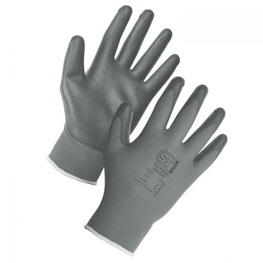 Supertouch Grey PU Fixer Glove (Pack of 12)
