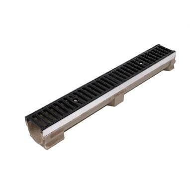 Drain Channel with Ductile Iron Grate 12.5 Tonne with Guide Rails