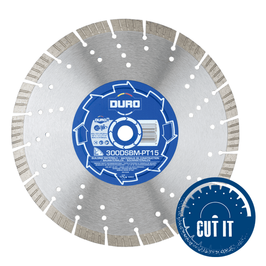 Duro Twin Pack of Universal Concrete & Building Materials Blades 15mm segment