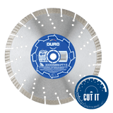 Duro Twin Pack of Universal Concrete & Building Materials Blades 15mm segment