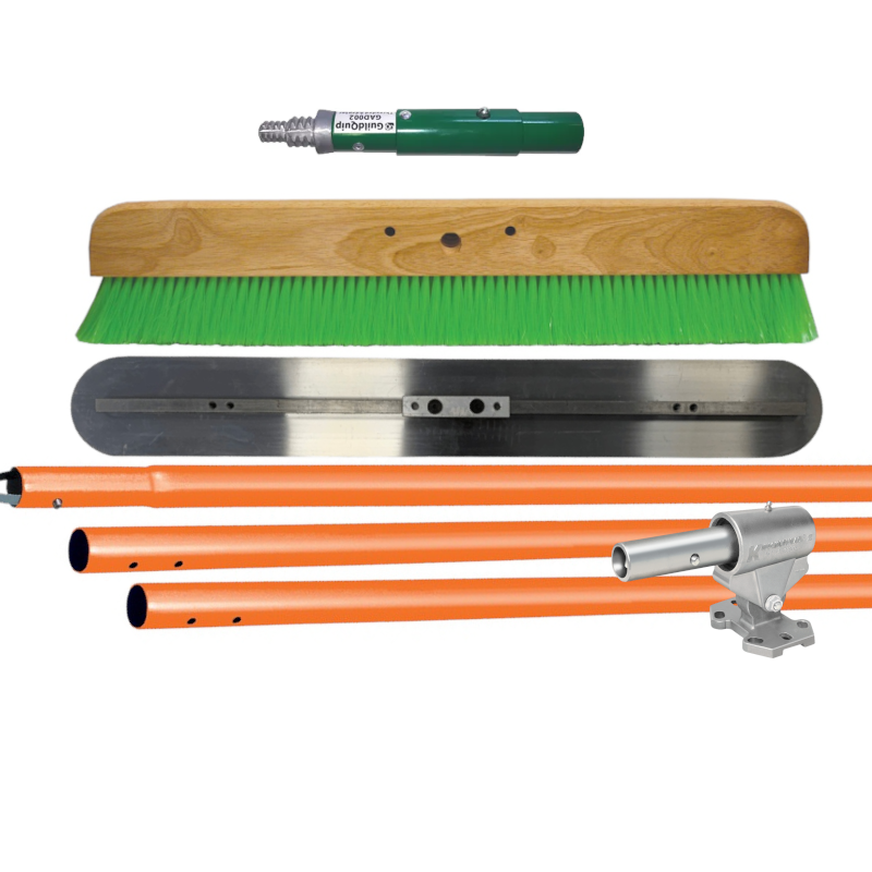 Kraft Orange Fresno Bullfloat Kit with Brush and Adaptor