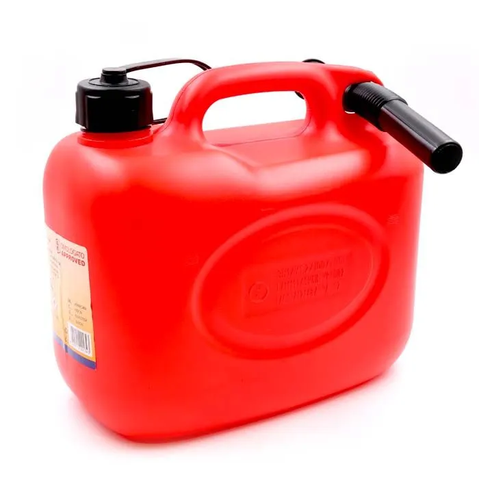 5L Red Plastic Petrol Can