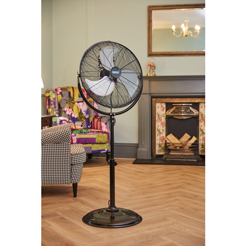 Draper Tools Heavy Duty 230V Pedestal Fan, 18"/450mm, 120W