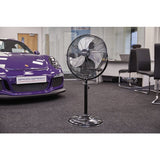 Draper Tools Heavy Duty 230V Pedestal Fan, 18"/450mm, 120W