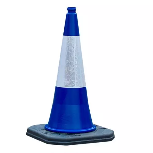 750mm Blue Plastic Road Cones