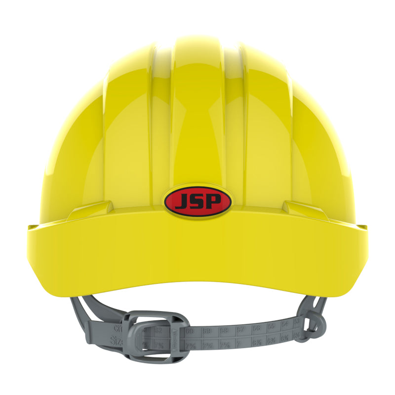 JSP EVO2 Safety Helmet - Slip Ratchet - Vented - Yellow (Pack of 5)