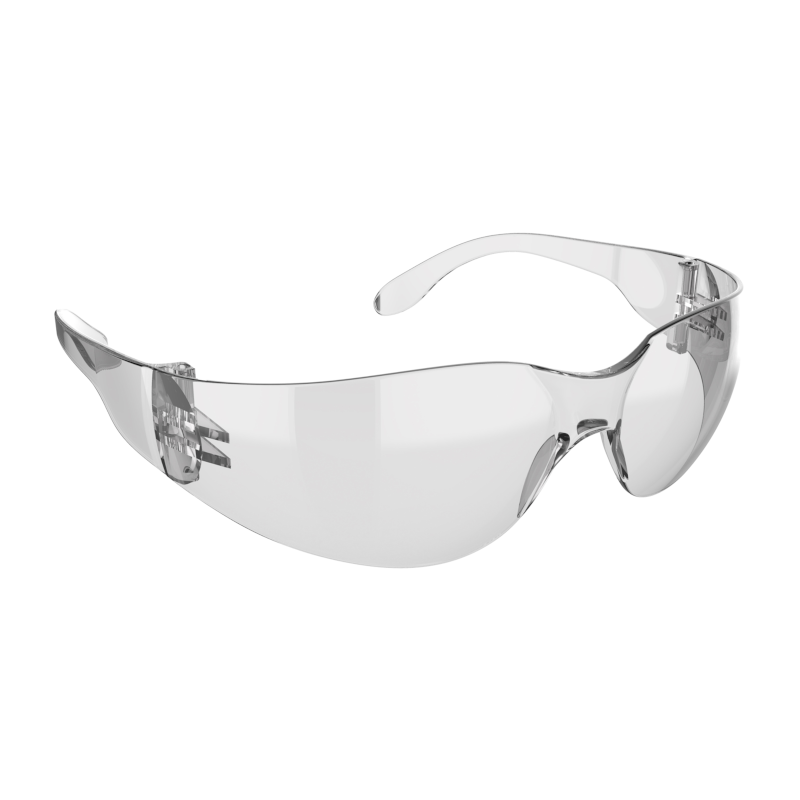 JSP M9400 Safety Specs - Clear Anti-scratch Lenses - Clear Frames