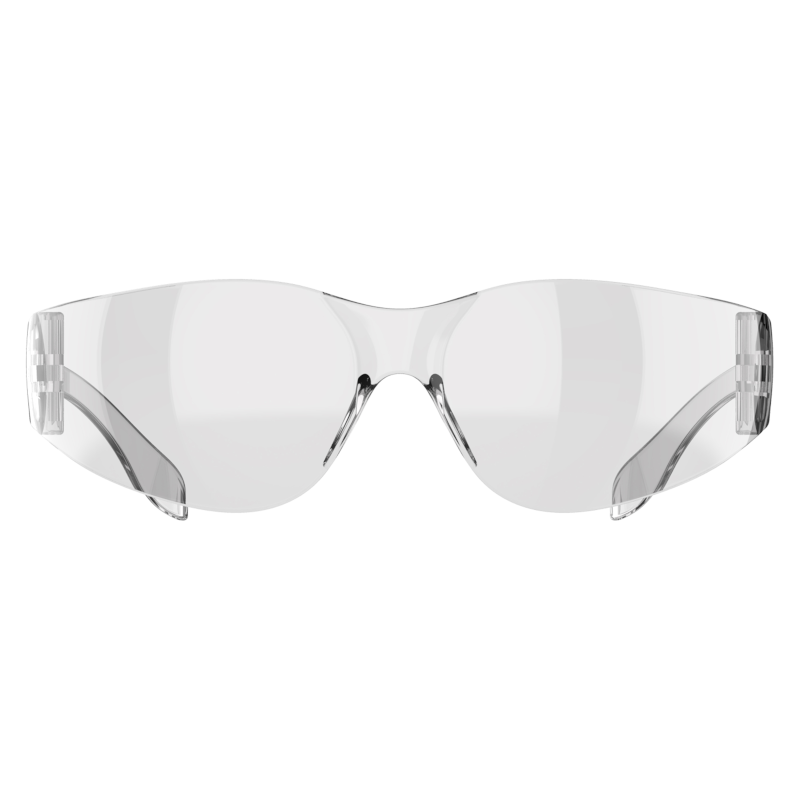 JSP M9400 Safety Specs - Clear Anti-scratch Lenses - Clear Frames