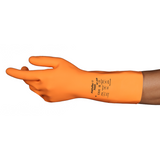 Ansell AlphaTec® Orange Rubber Chemical-Resistant Gloves Pair