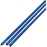 Blue 6' Anodized Aluminum Swaged Button Bullfloat Handles - 1-3/4" Diameter (Pack of 3)