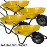 Bear Barrows X-Power 90L Yellow Tarmac Wheelbarrow (Pack of 4)