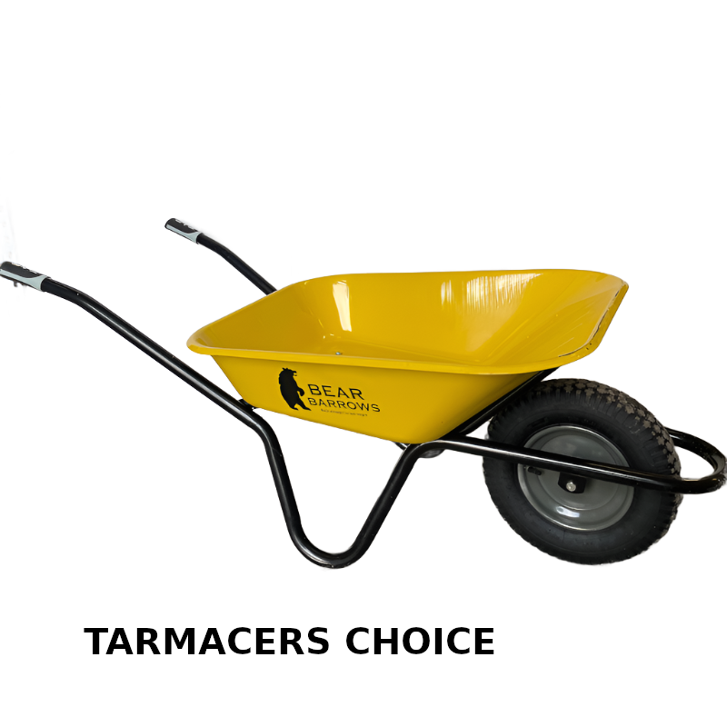 Bear Barrows X-Power 90L Yellow Tarmac Wheelbarrow (Pack of 4)