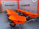 Bear Barrows 110L Orange Construction Wheelbarrow