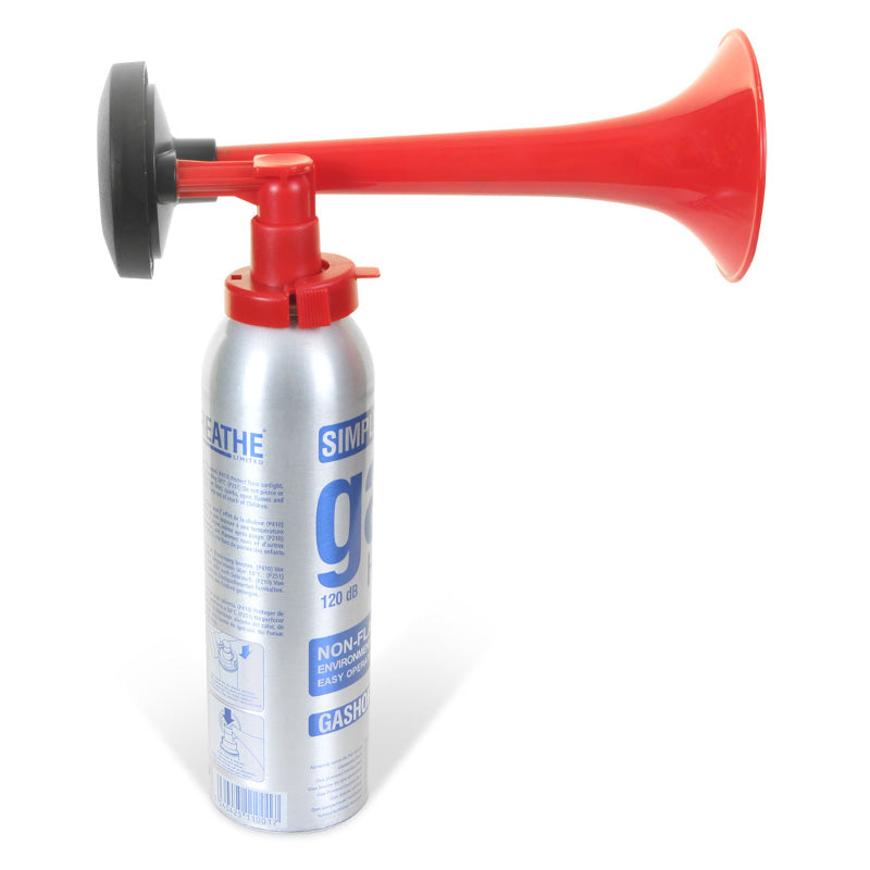 Simply Breathe 120 Decibel Fire Horn Red